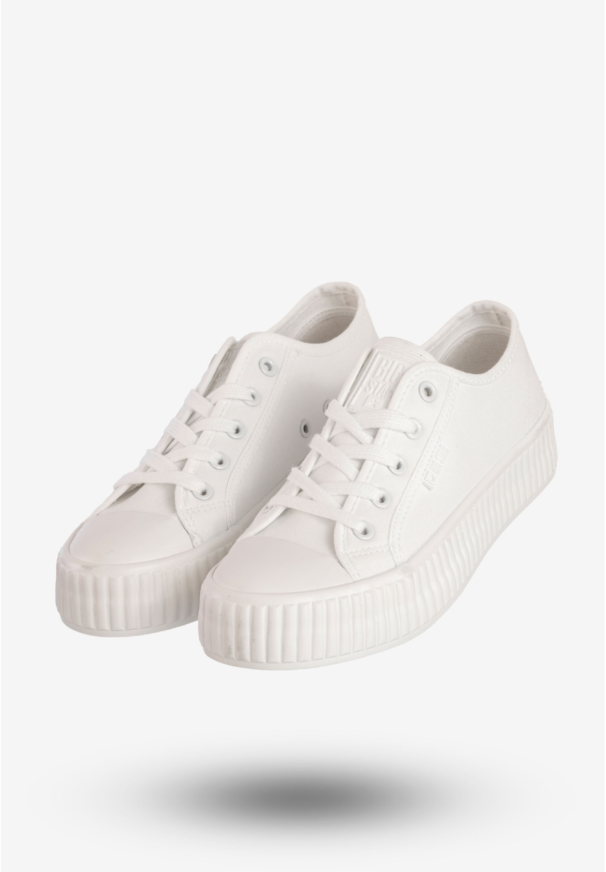 Trampki Damskie BIG STAR Sportowe Buty Na Platformie Białe RR274776