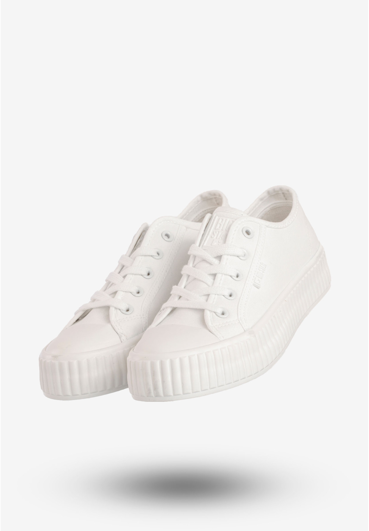 Trampki Damskie BIG STAR Sportowe Buty Na Platformie Białe RR274776