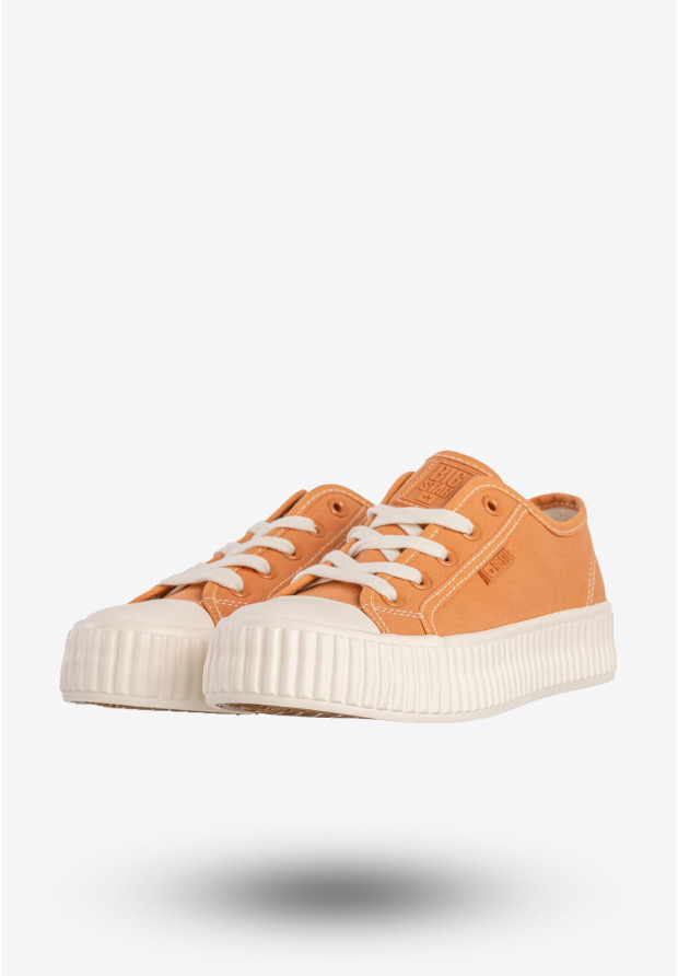 Trampki Damskie BIG STAR Sportowe Buty Na Platformie Pomarańczowe RR274778