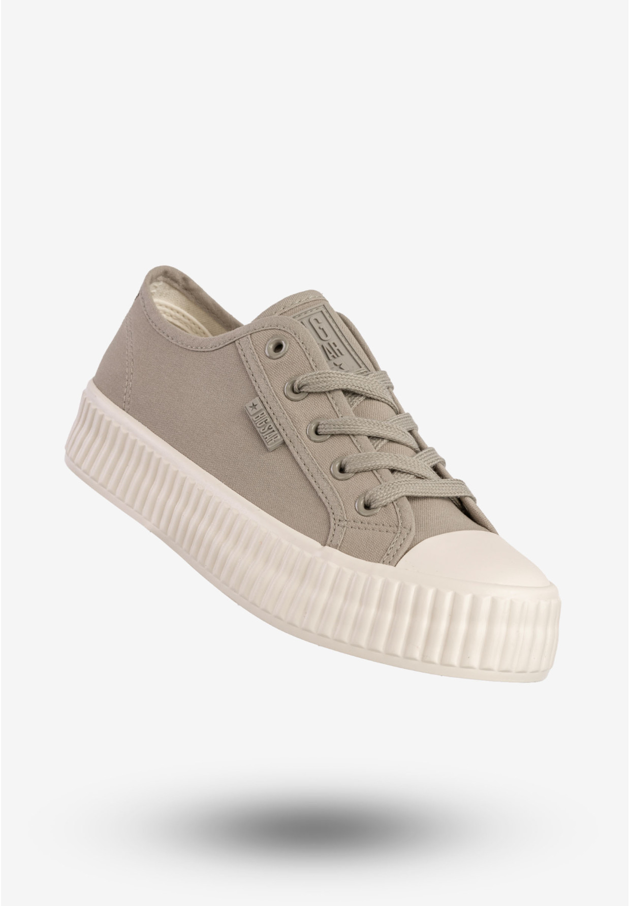 Trampki Damskie BIG STAR Sportowe Buty Na Platformie Szare RR274779
