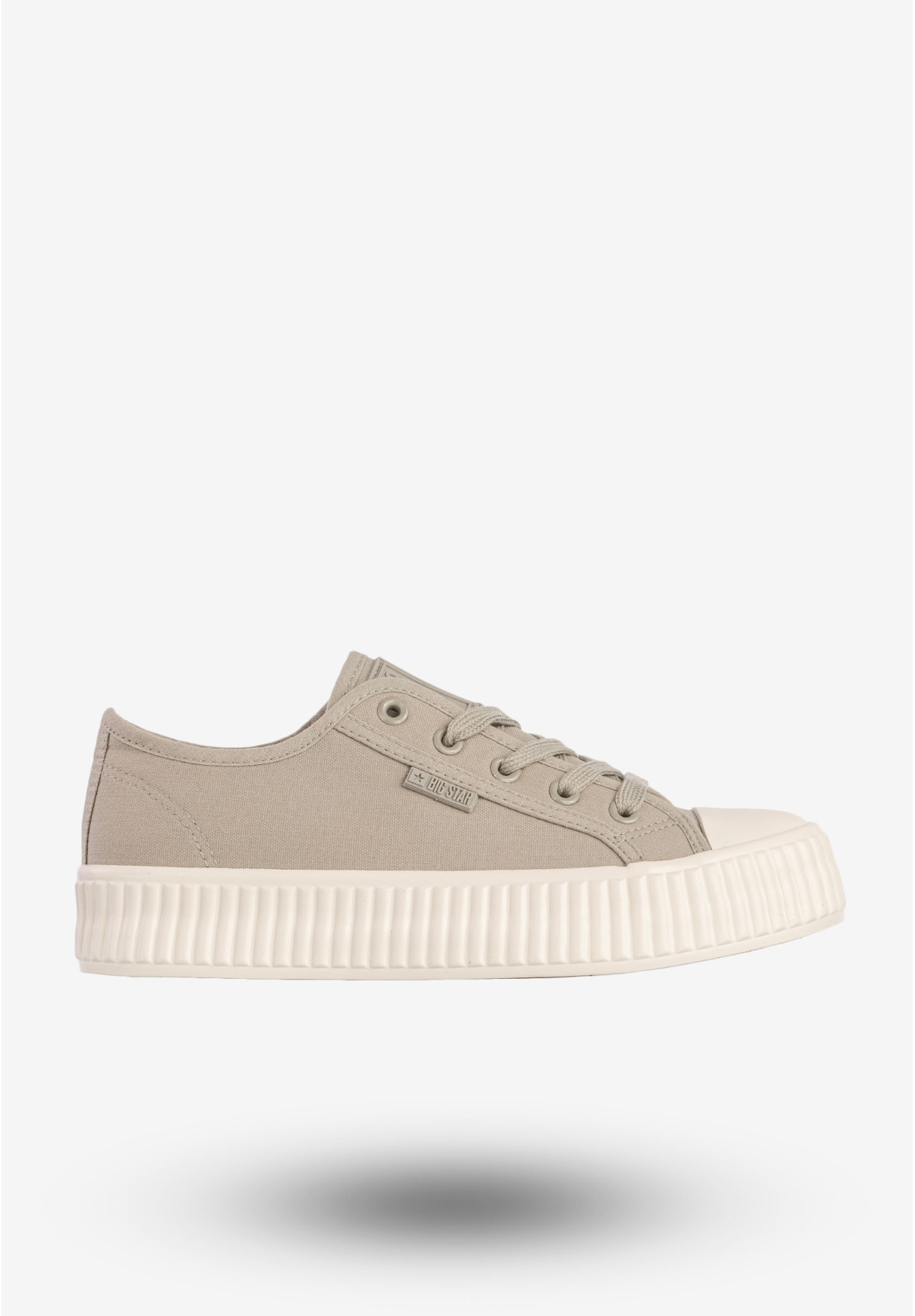 Trampki Damskie BIG STAR Sportowe Buty Na Platformie Szare RR274779
