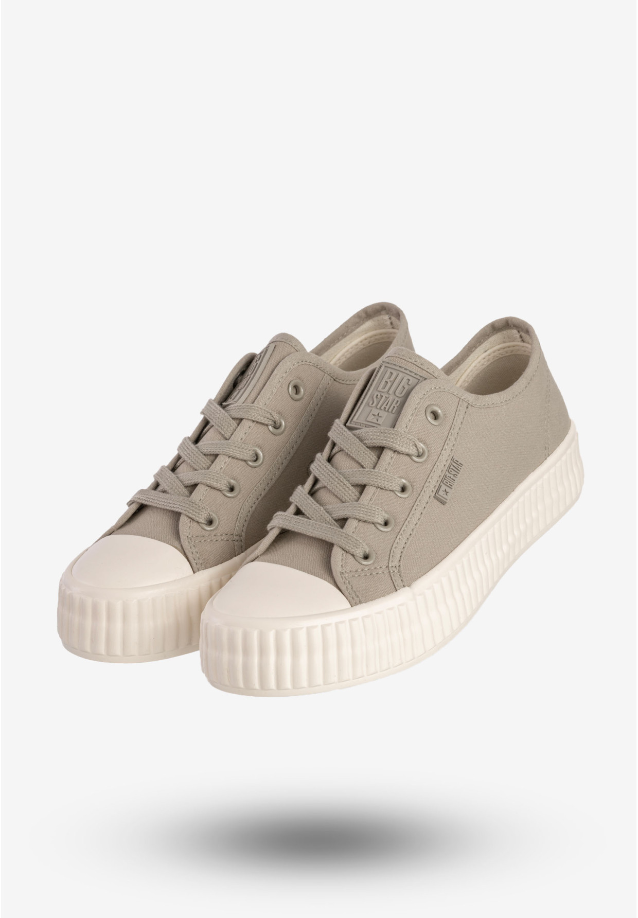 Trampki Damskie BIG STAR Sportowe Buty Na Platformie Szare RR274779