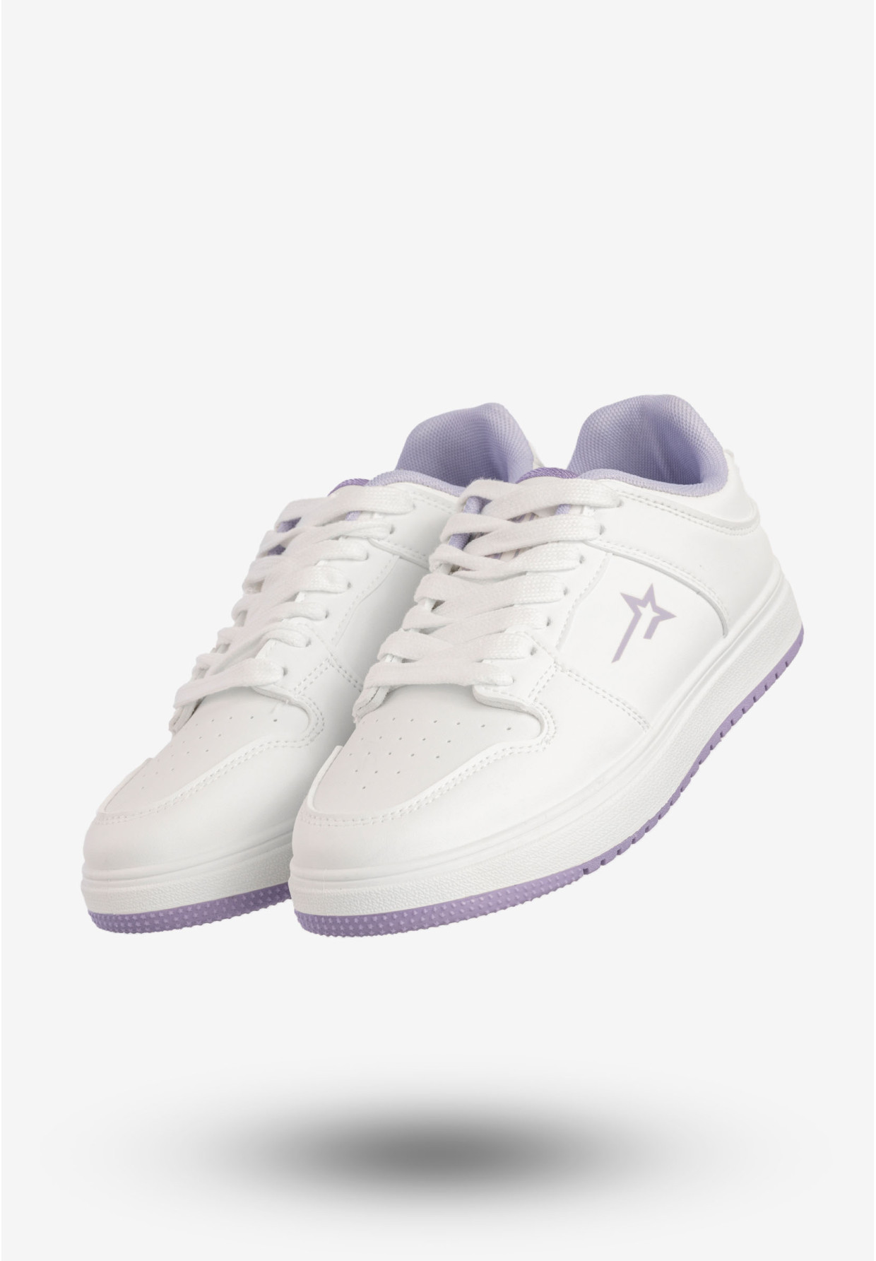 Sneakersy Damskie BIG STAR Sportowe Buty Biało Fioletowe RR274A245