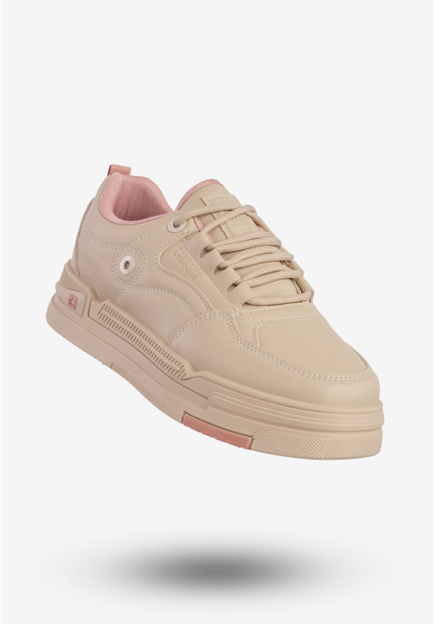 Beżowe sneakersy damskie BIG STAR RR274A280