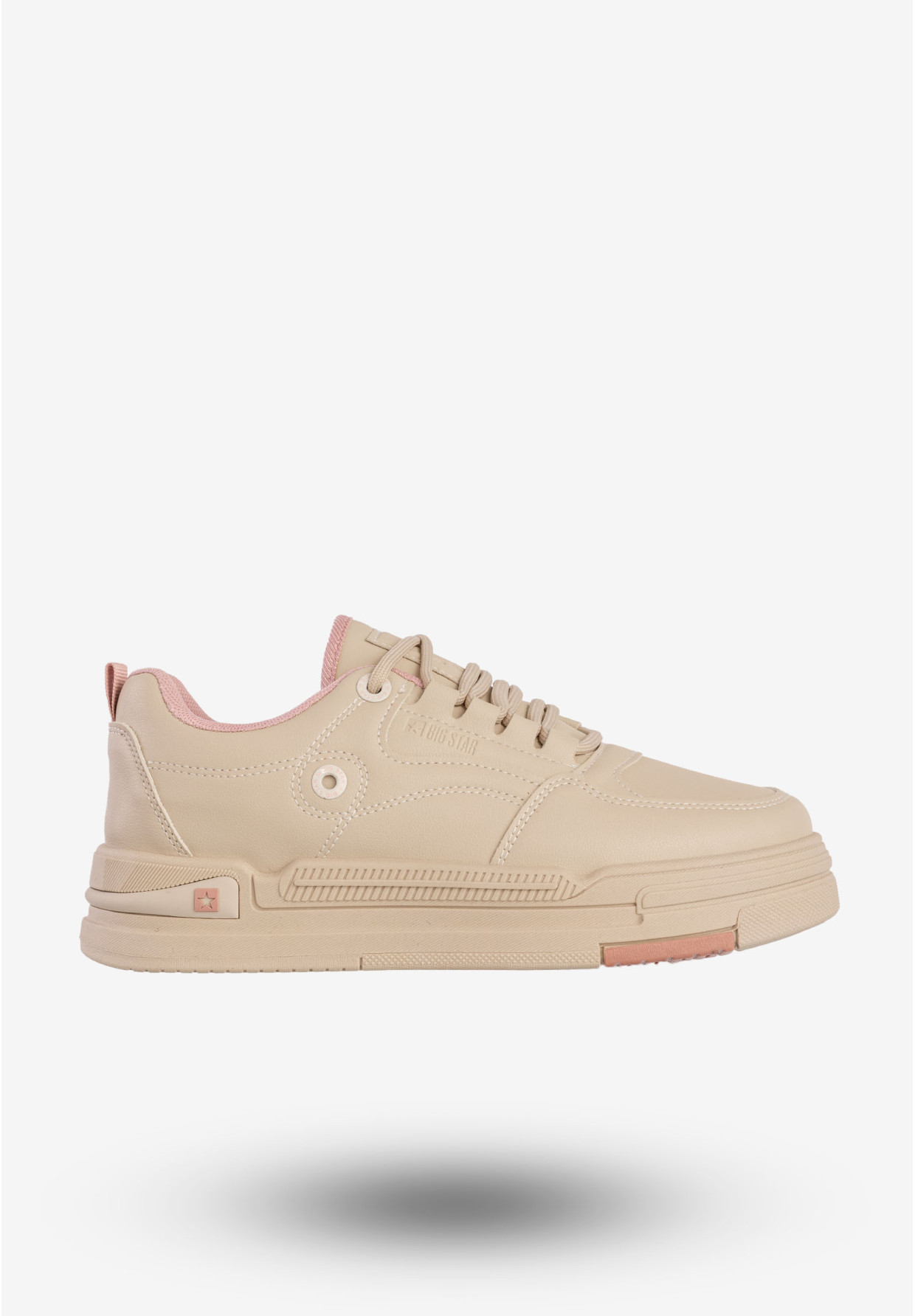 Sneakersy Damskie BIG STAR Sportowe Buty Casual Beżowe RR274A280
