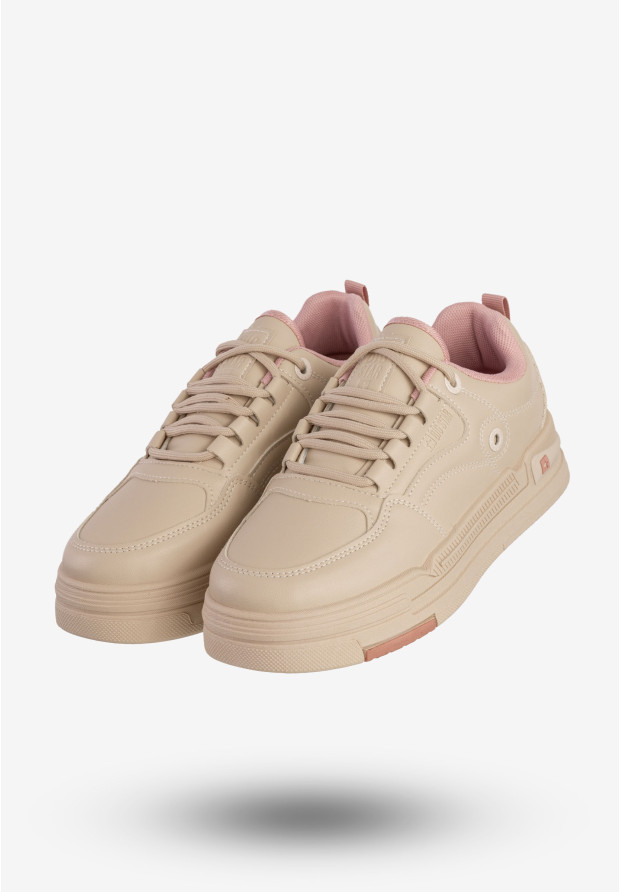 Sneakersy Damskie BIG STAR Sportowe Buty Casual Beżowe RR274A280