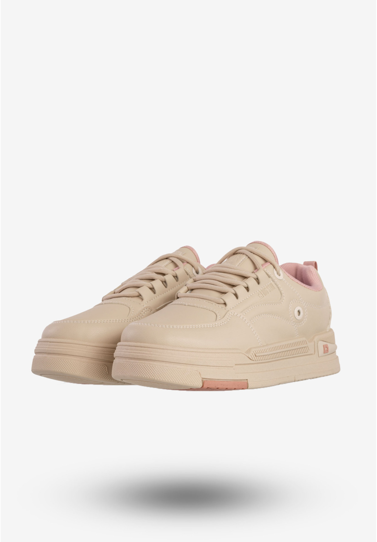 Sneakersy Damskie BIG STAR Sportowe Buty Casual Beżowe RR274A280