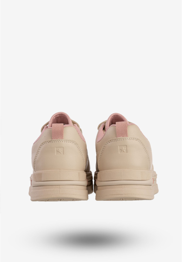 Sneakersy Damskie BIG STAR Sportowe Buty Casual Beżowe RR274A280