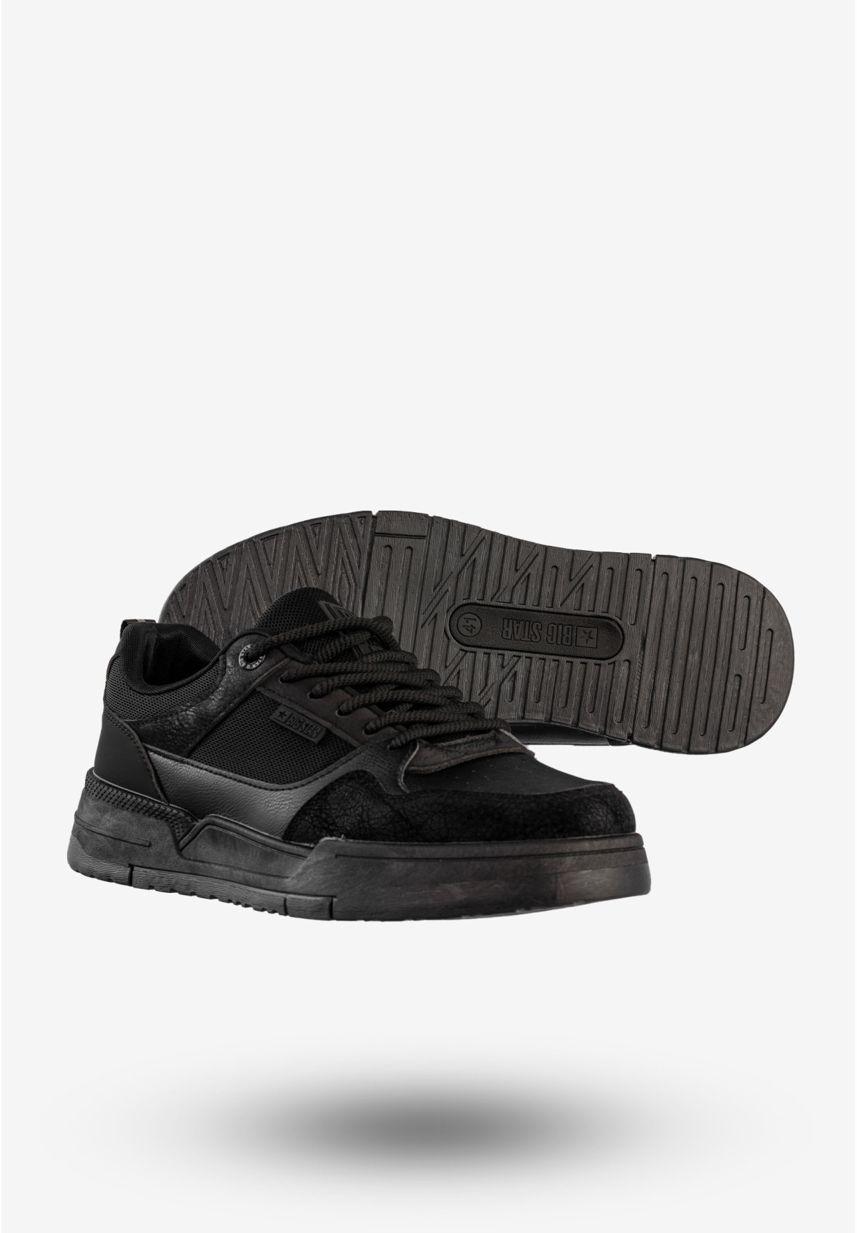 Sneakersy Męskie BIG STAR Sportowe Buty Czarne RR174606