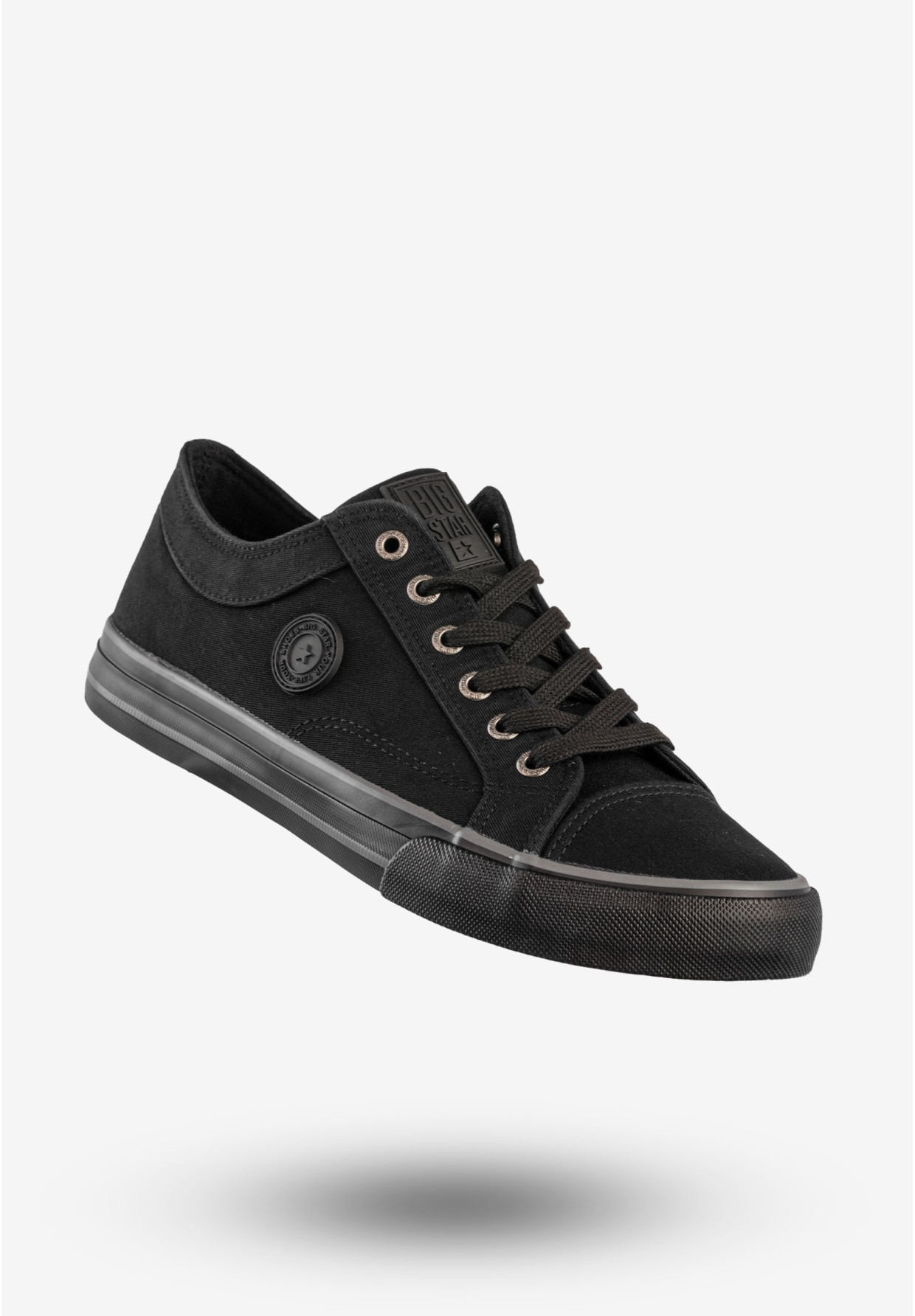 Trampki Męskie BIG STAR Sportowe Buty Tenisówki Czarne RR174338
