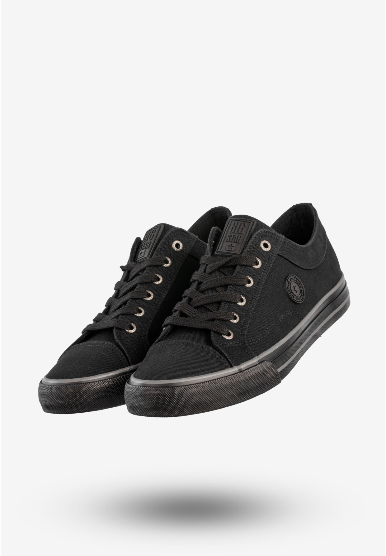 Trampki Męskie BIG STAR Sportowe Buty Tenisówki Czarne RR174338