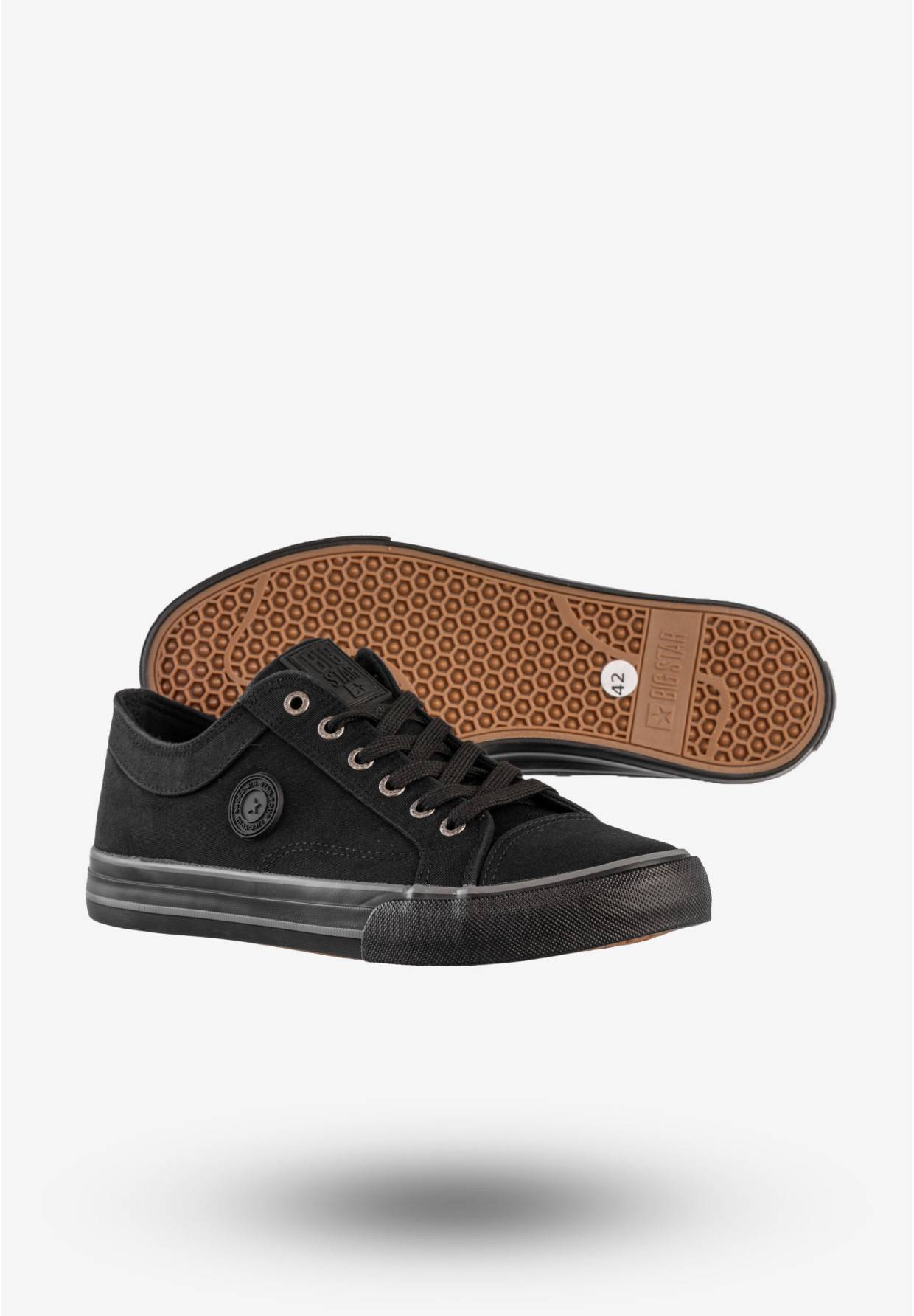 Trampki Męskie BIG STAR Sportowe Buty Tenisówki Czarne RR174338
