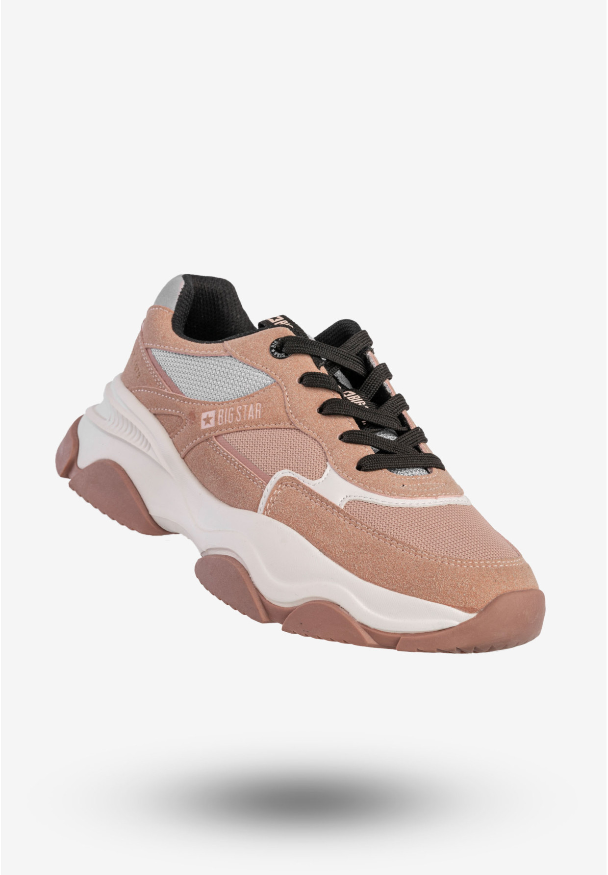 Sneakersy Damskie BIG STAR Sportowe Buty Na Grubej Podeszwie Różowe JJ274577