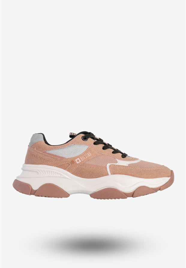 Sneakersy Damskie BIG STAR Sportowe Buty Na Grubej Podeszwie Różowe JJ274577