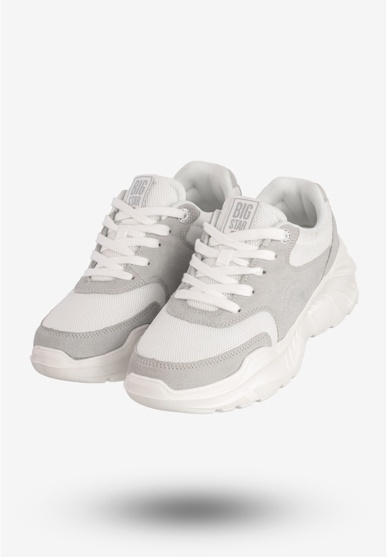 Sneakersy Damskie BIG STAR Sportowe Buty Lekkie Białe JJ274A112