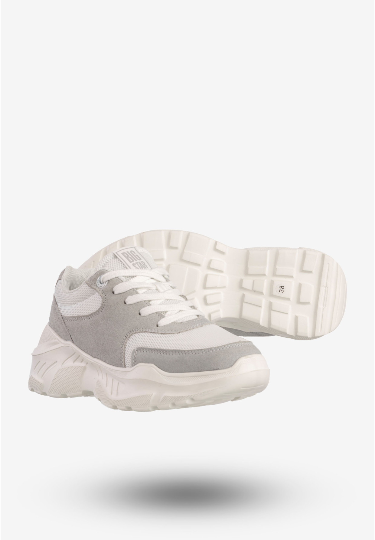 Sneakersy Damskie BIG STAR Sportowe Buty Lekkie Białe JJ274A112
