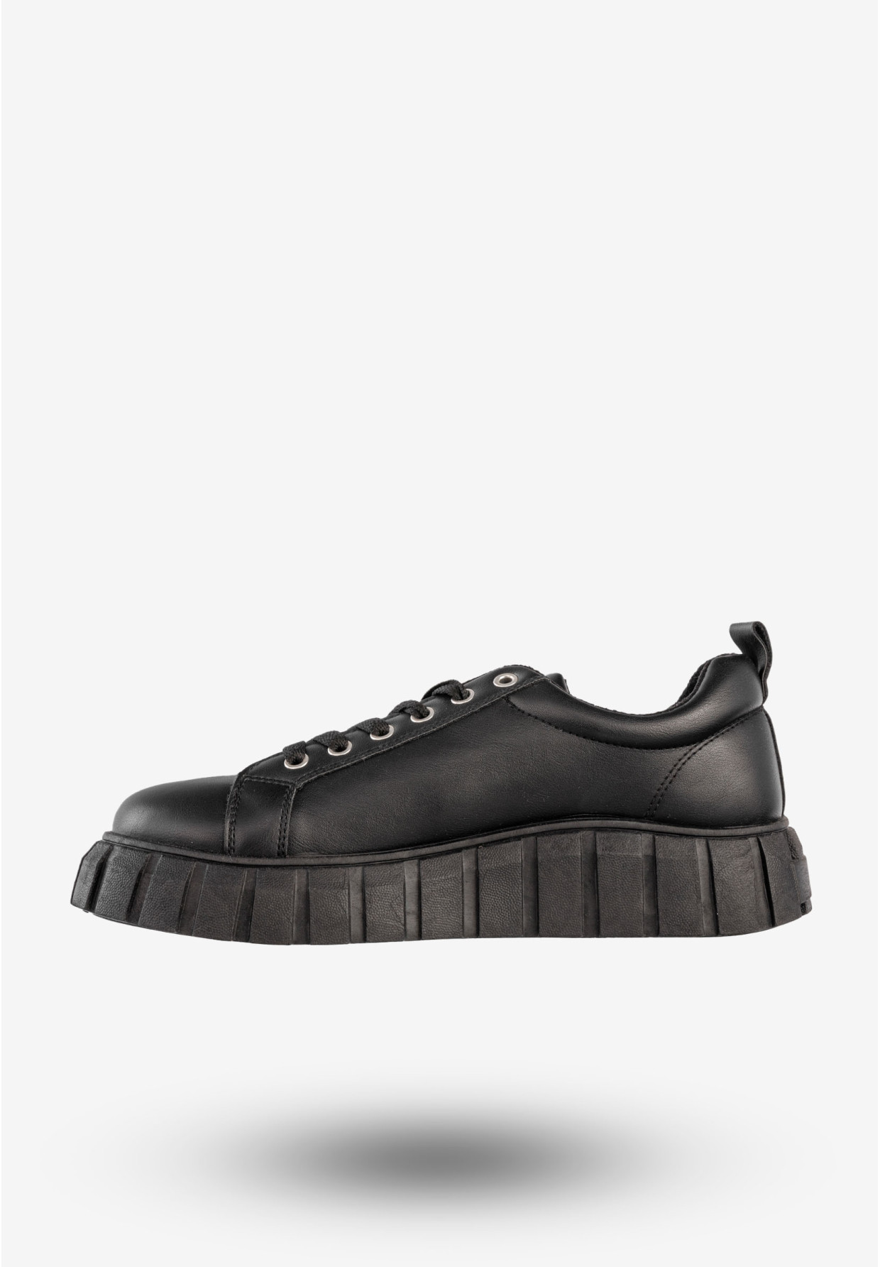 Sneakersy Damskie BIG STAR Buty Na Platformie Trampki Czarne MM274617