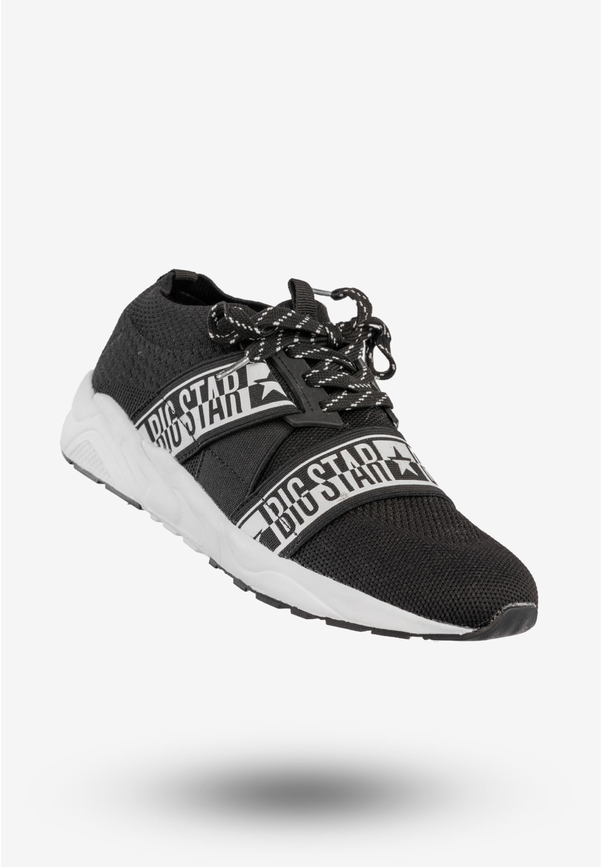 Sneakersy Damskie BIG STAR Sportowe Buty Wsuwane Czarne HH274359