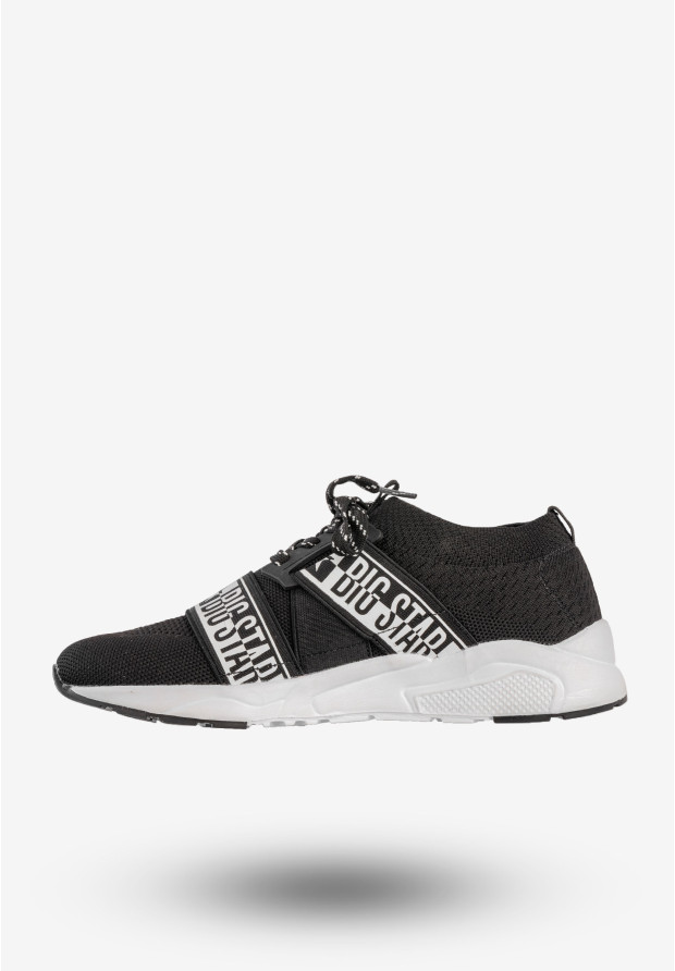 Sneakersy Damskie BIG STAR Sportowe Buty Wsuwane Czarne HH274359