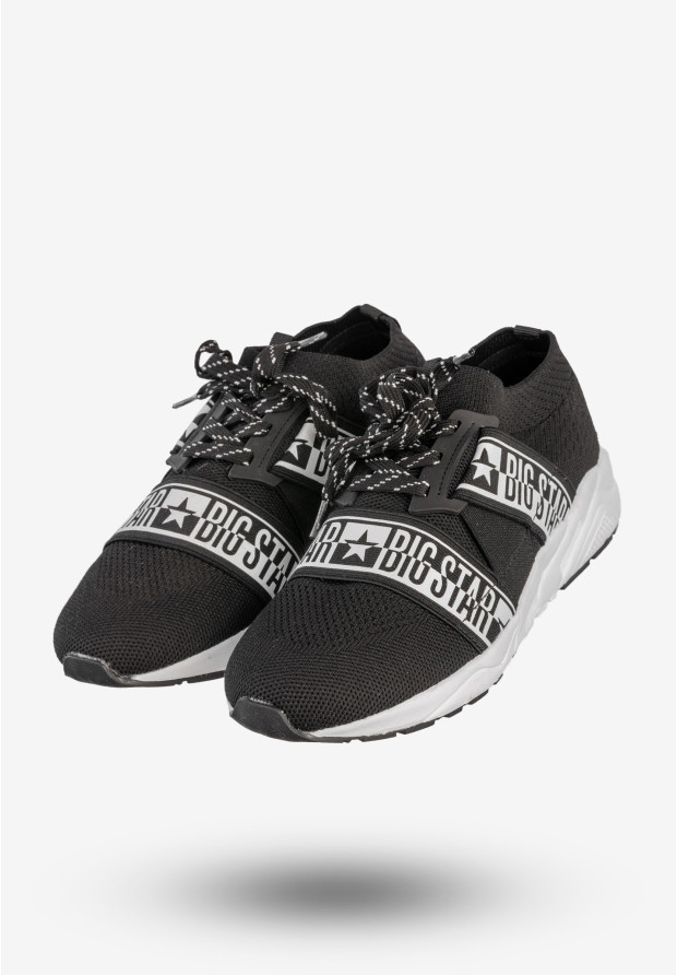 Sneakersy Damskie BIG STAR Sportowe Buty Wsuwane Czarne HH274359