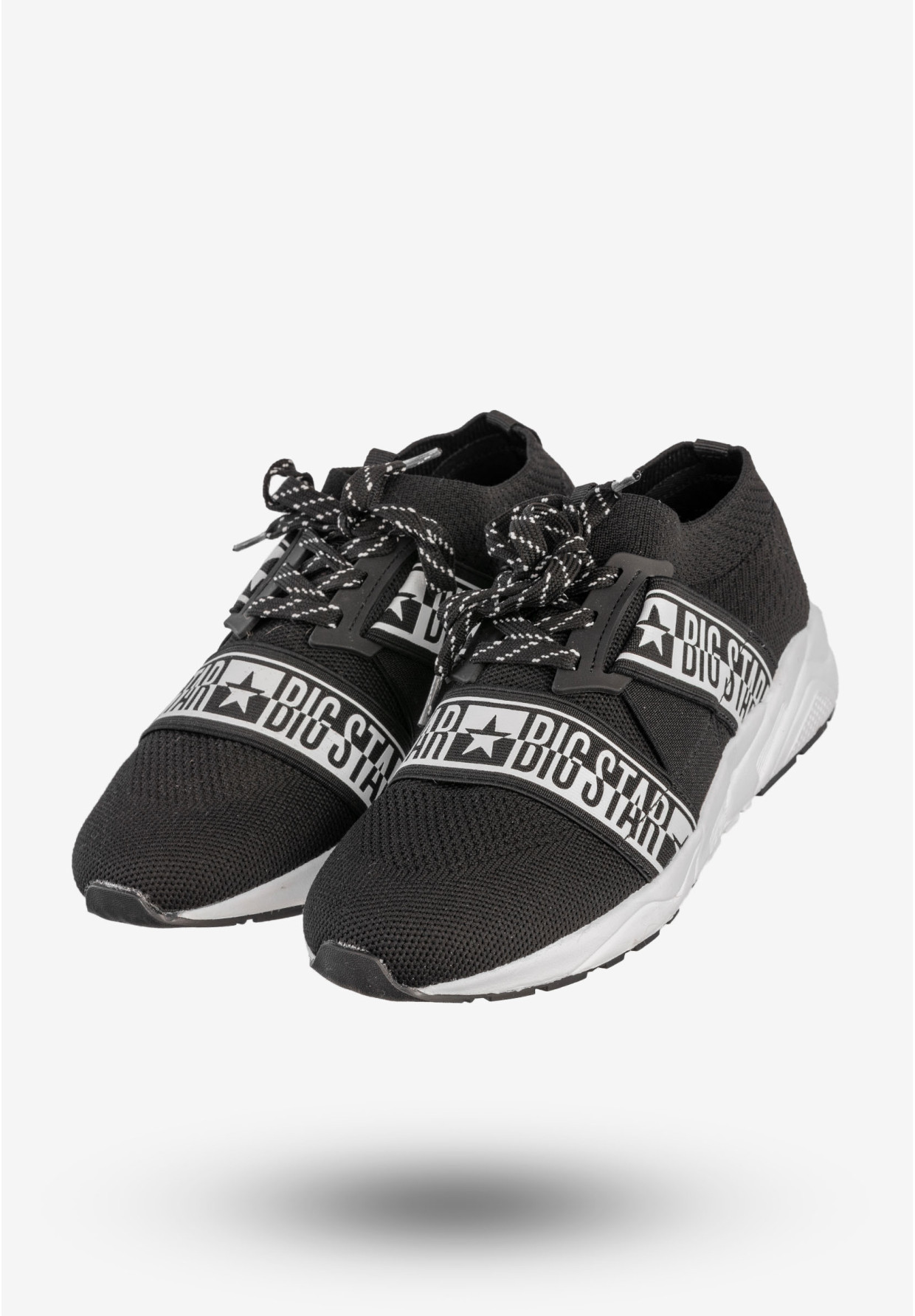 Sneakersy Damskie BIG STAR Sportowe Buty Wsuwane Czarne HH274359