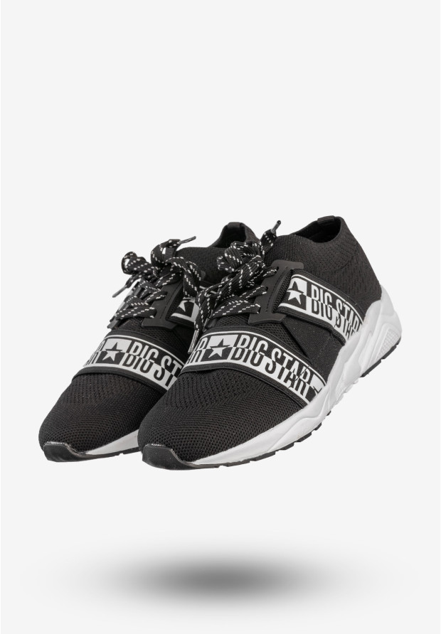 Sneakersy Damskie BIG STAR Sportowe Buty Wsuwane Czarne HH274359