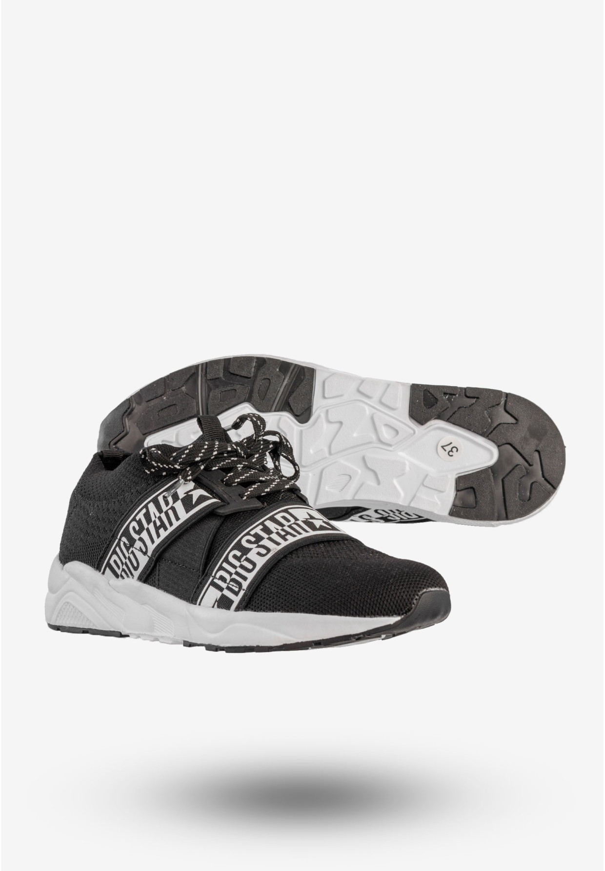 Sneakersy Damskie BIG STAR Sportowe Buty Wsuwane Czarne HH274359