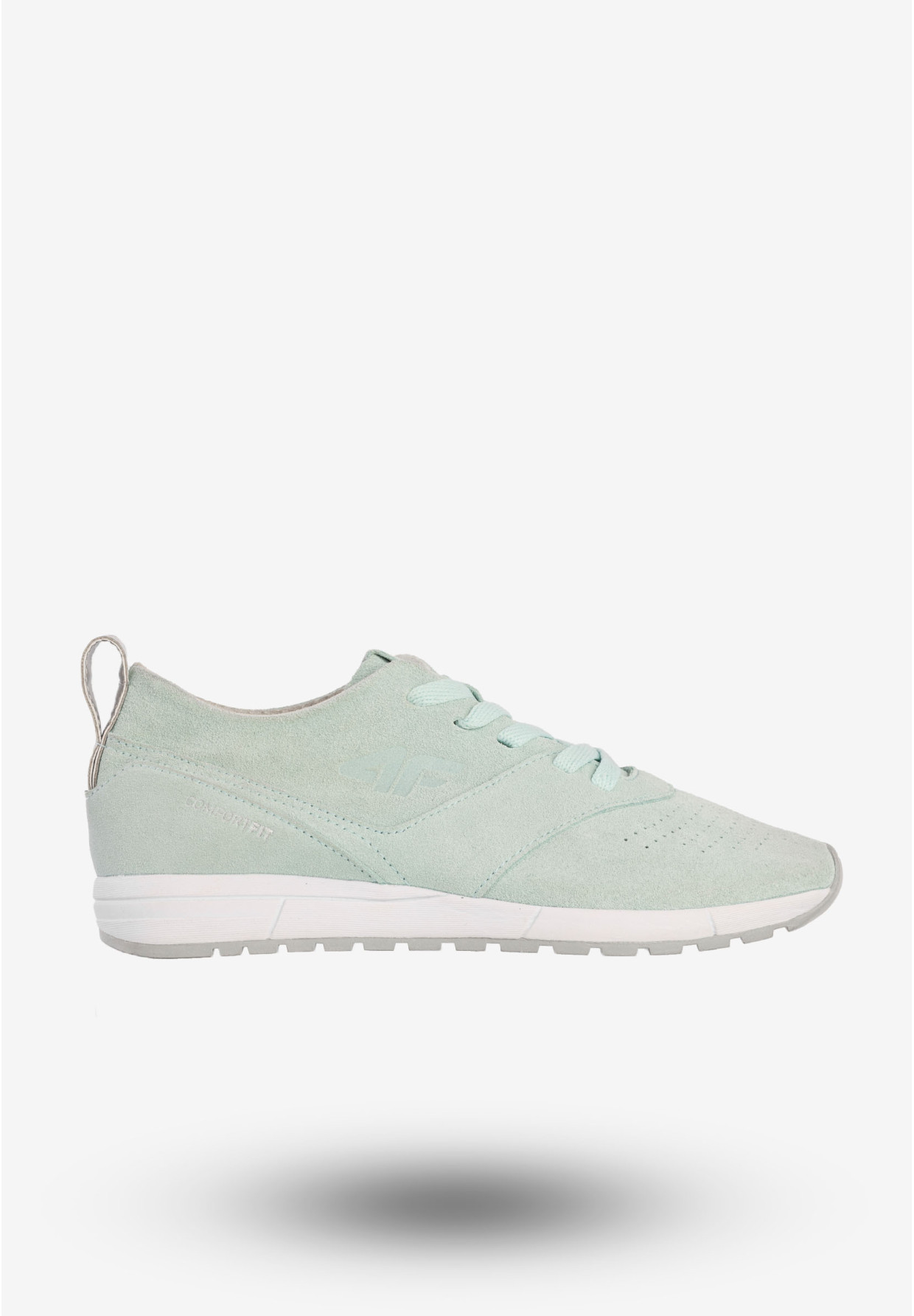 Sneakersy Damskie 4F Skórzane Sportowe Buty Miętowe D4L19-OBDL201