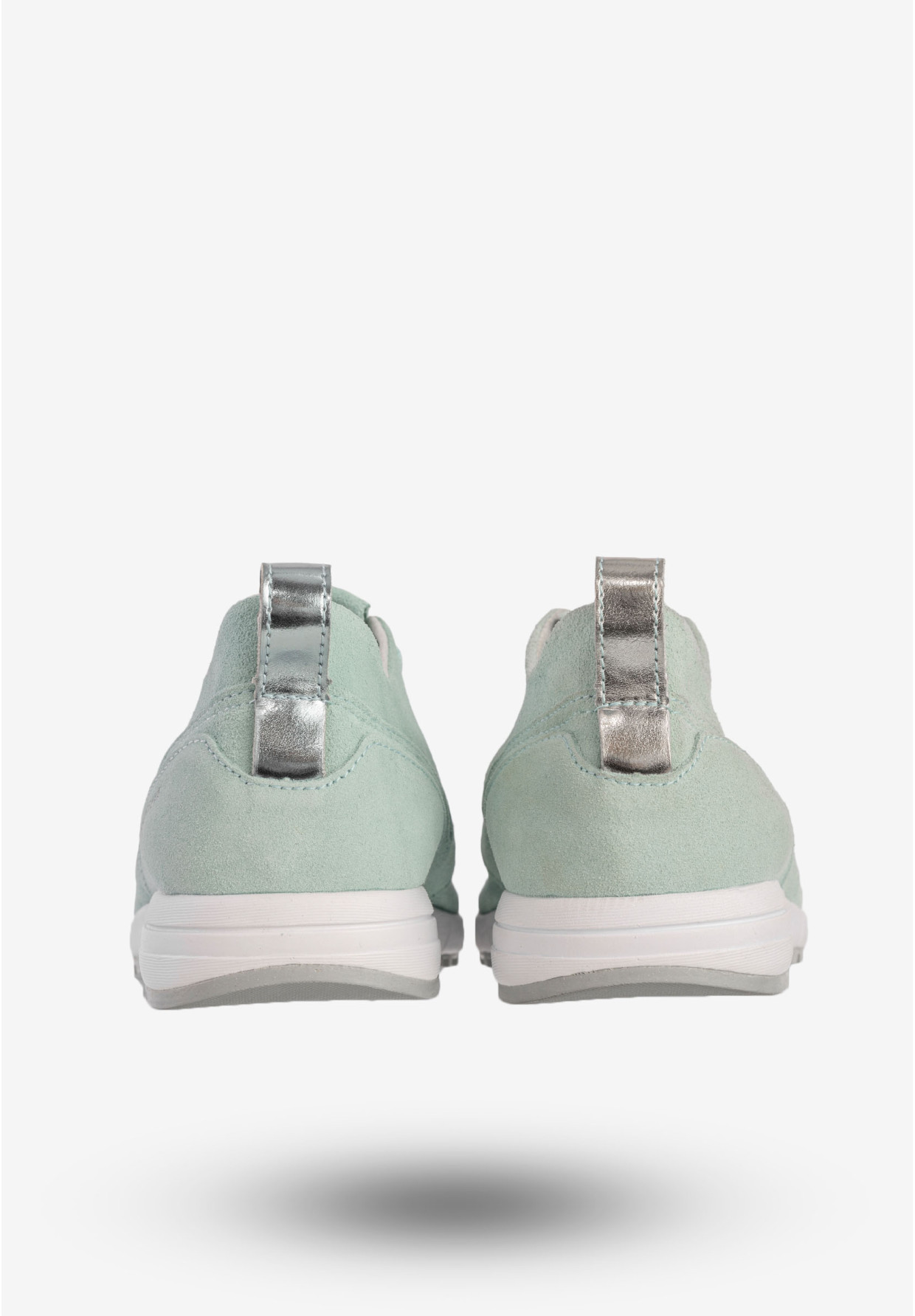 Sneakersy Damskie 4F Skórzane Sportowe Buty Miętowe D4L19-OBDL201