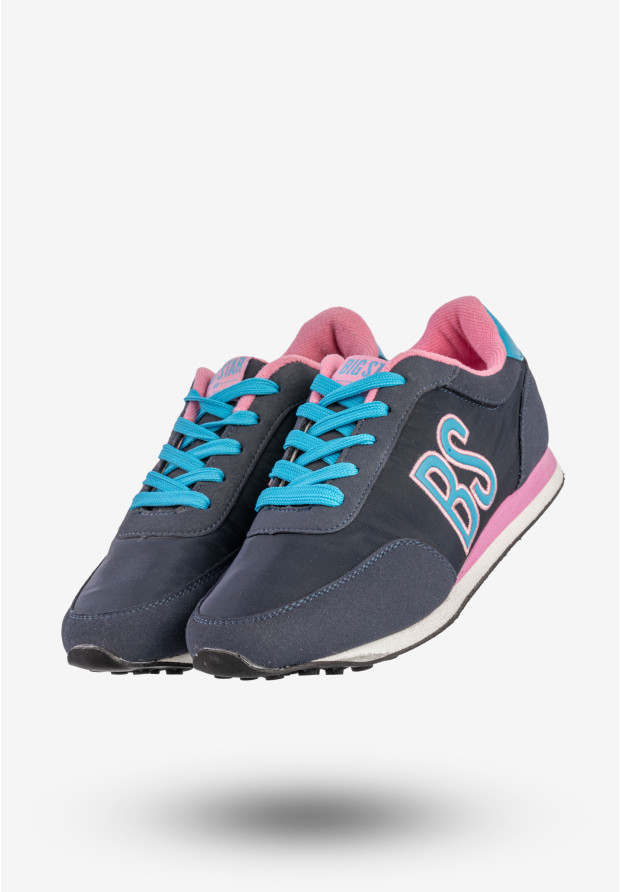 Sneakersy Damskie BIG STAR Sportowe Buty Granatowe T274002