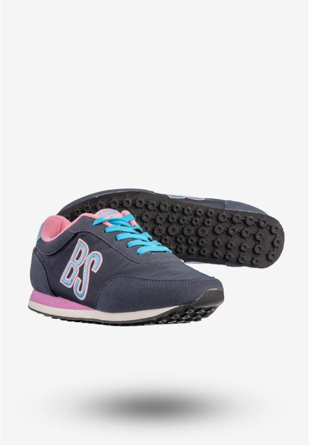 Sneakersy Damskie BIG STAR Sportowe Buty Granatowe T274002