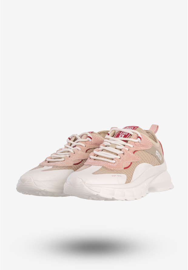 Sneakersy Damskie BIG STAR Sportowe Buty Do Biegania Beżowe KK274055