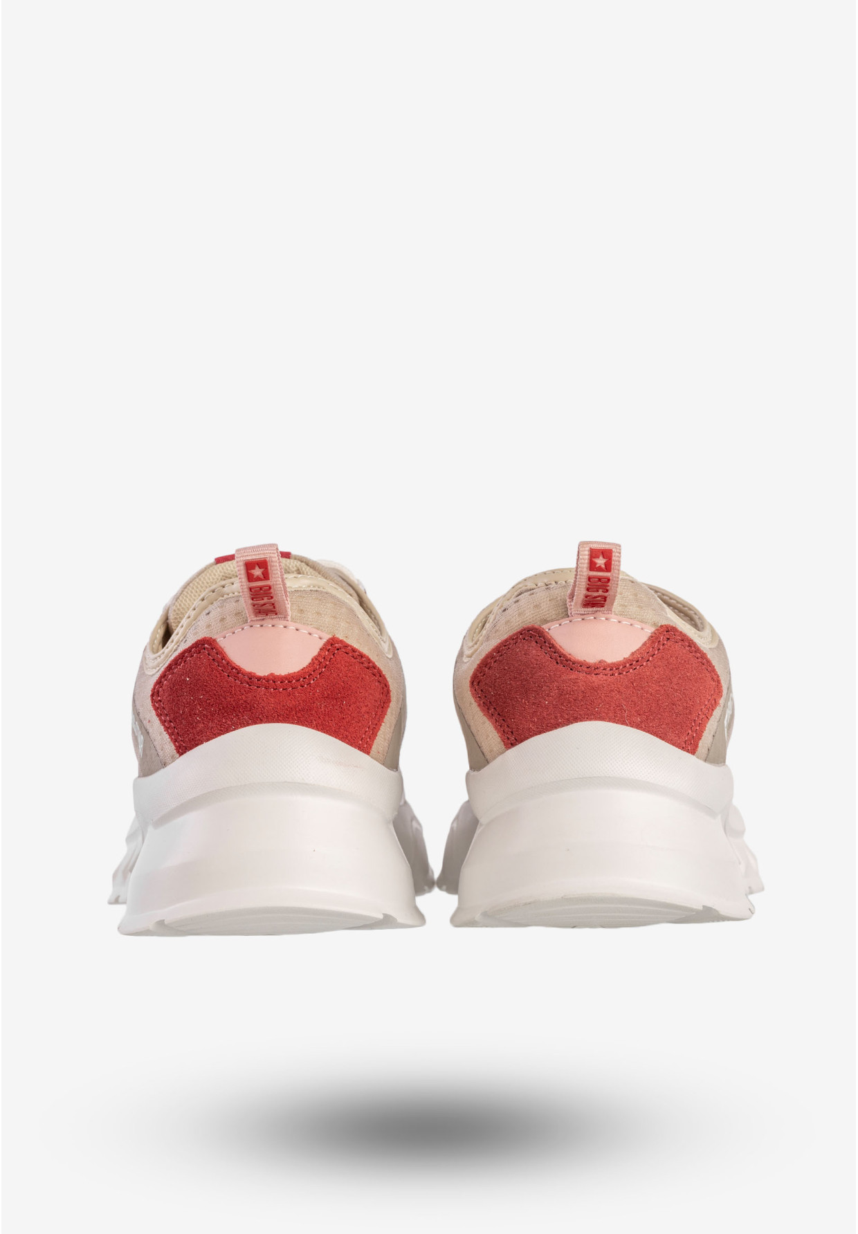 Sneakersy Damskie BIG STAR Sportowe Buty Do Biegania Beżowe KK274055