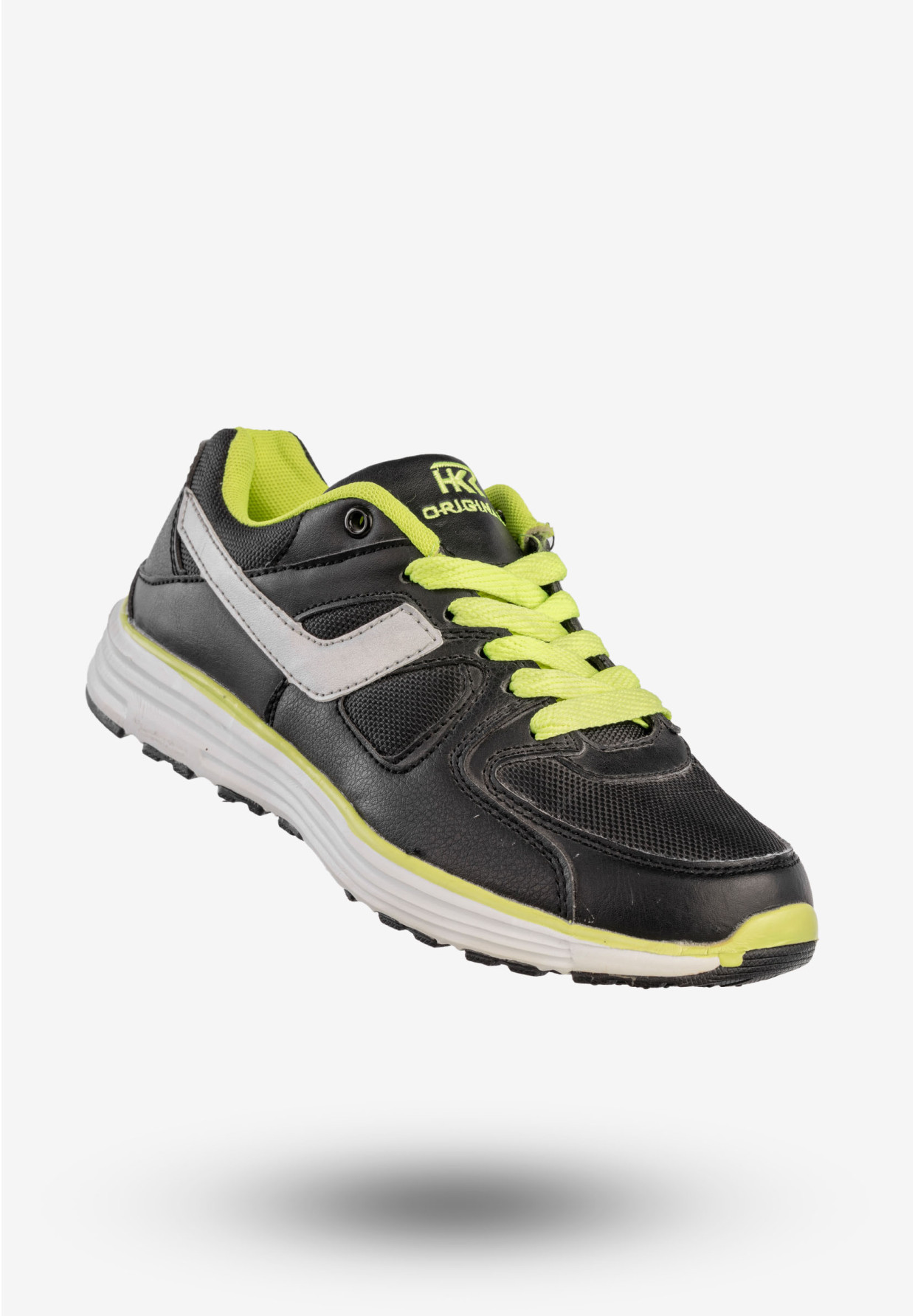 Sneakersy Damskie Ekoskóra Sportowe Buty Klasyczne Czarne HKR 7A-HG14143