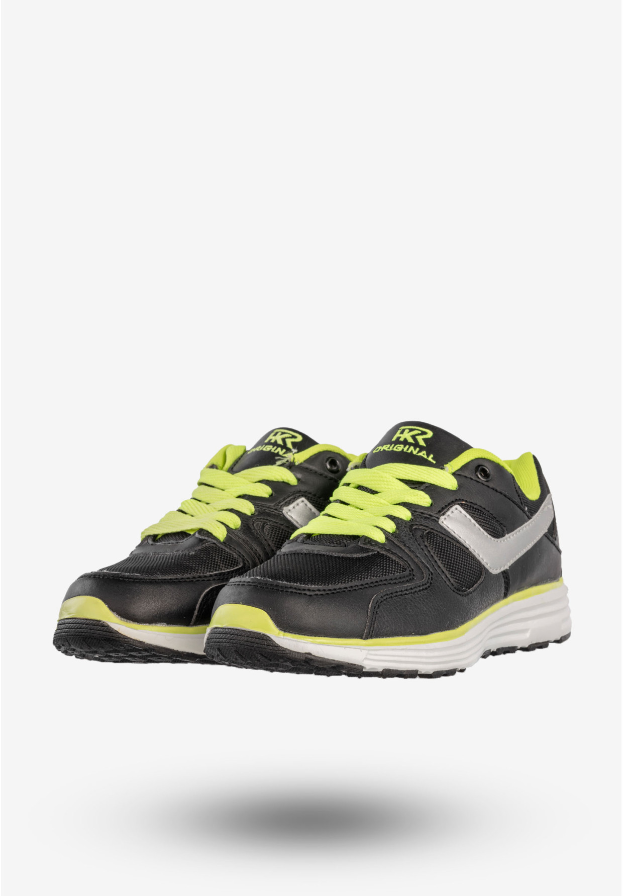 Sneakersy Damskie Ekoskóra Sportowe Buty Klasyczne Czarne HKR 7A-HG14143