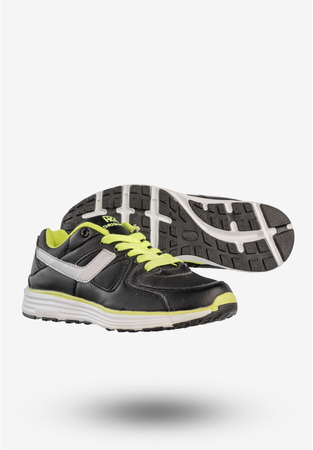 Sneakersy Damskie Ekoskóra Sportowe Buty Klasyczne Czarne HKR 7A-HG14143