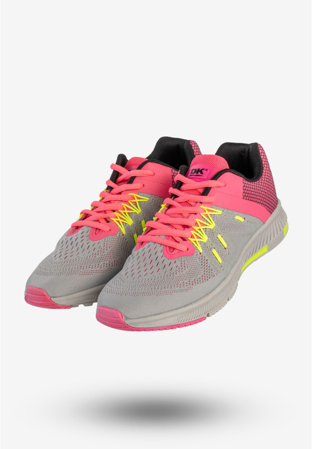 Sneakersy Damskie Sportowe Buty Do Biegania Szare DK GT-14290