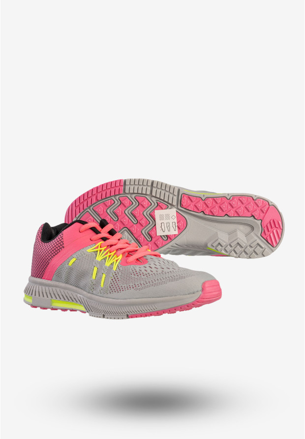 Sneakersy Damskie Sportowe Buty Do Biegania Szare DK GT-14290