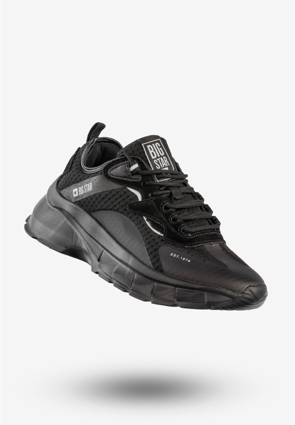 Sneakersy Damskie BIG STAR Sportowe Buty Czarne KK274056