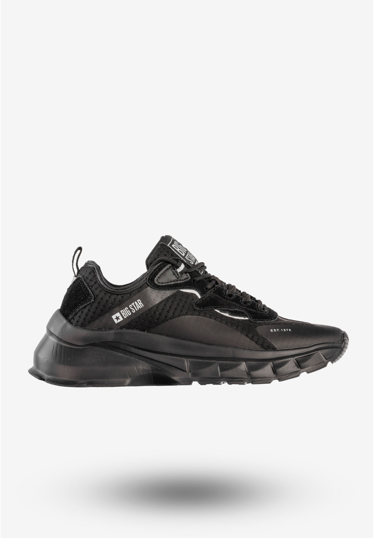 Sneakersy Damskie BIG STAR Sportowe Buty Czarne KK274056
