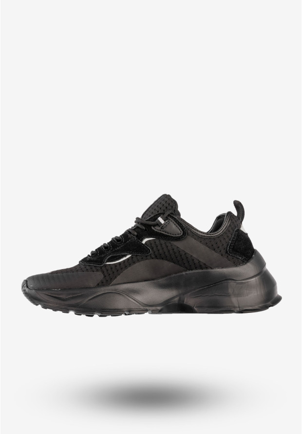 Sneakersy Damskie BIG STAR Sportowe Buty Czarne KK274056
