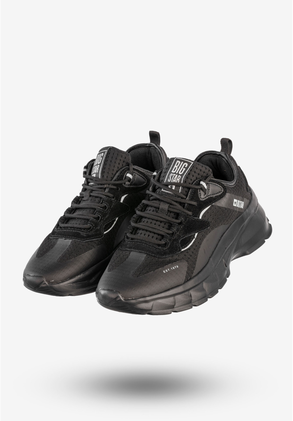 Sneakersy Damskie BIG STAR Sportowe Buty Czarne KK274056