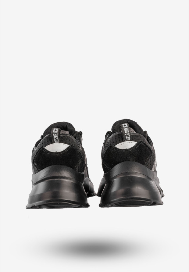 Sneakersy Damskie BIG STAR Sportowe Buty Czarne KK274056
