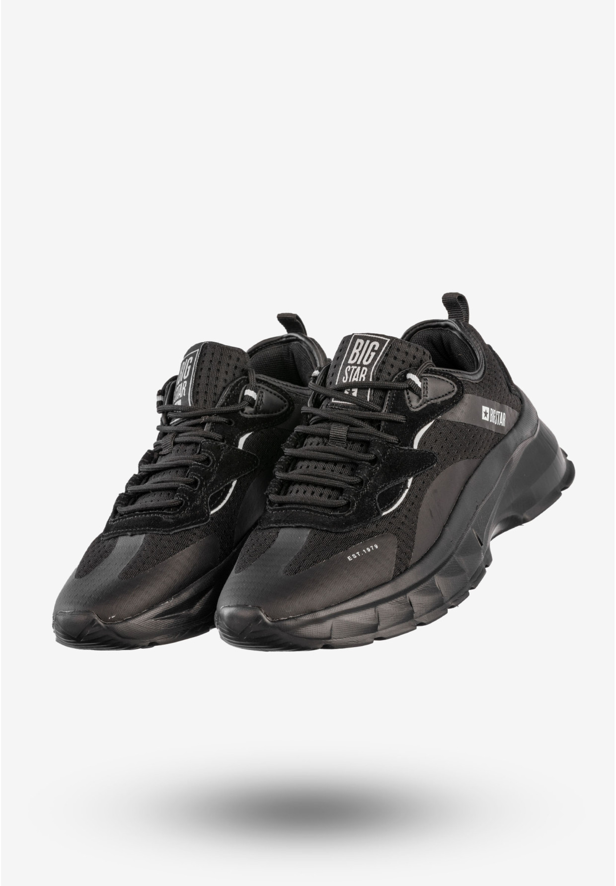 Sneakersy Damskie BIG STAR Sportowe Buty Czarne KK274056