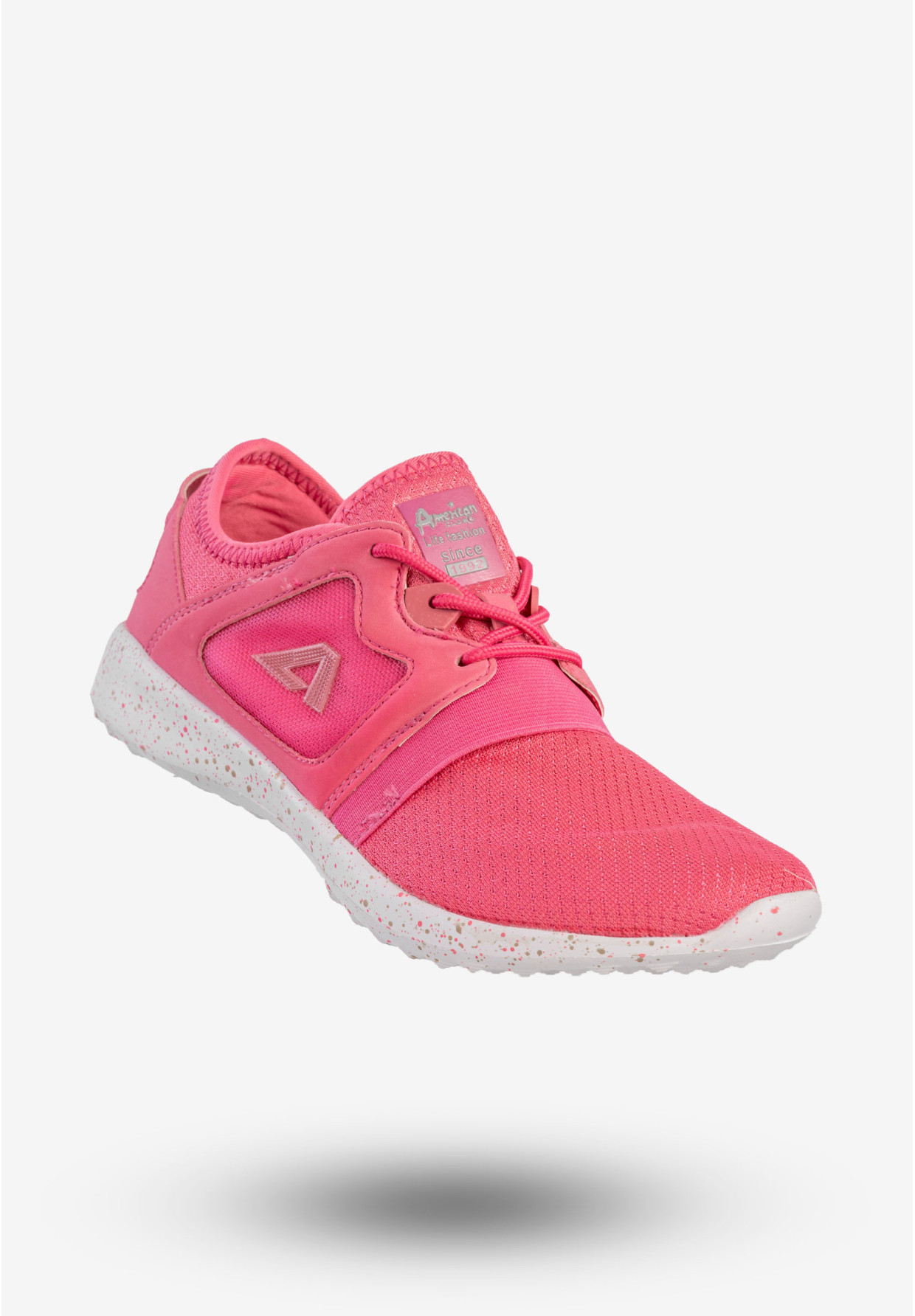 Buty Sportowe Damskie Sneakersy Lekkie Do Biegania Różowe American Club 201621
