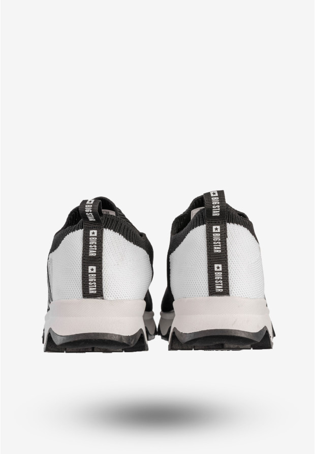 Sneakersy Damskie BIG STAR Wsuwane Buty Sportowe Logo Czarne JJ274A143