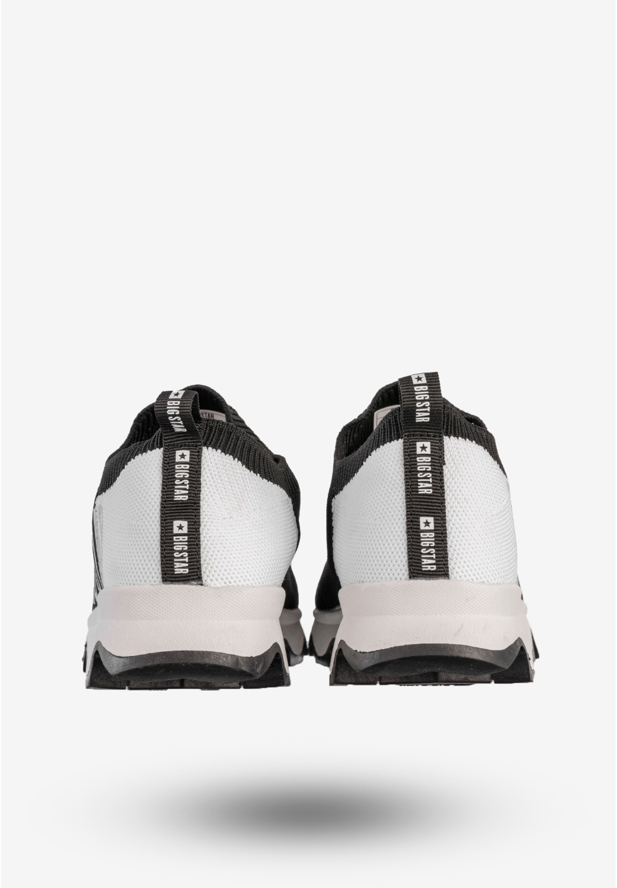 Sneakersy Damskie BIG STAR Wsuwane Buty Sportowe Logo Czarne JJ274A143