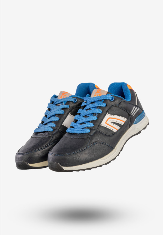 Buty Sportowe Chłopięce Półbuty Sneakersy Granatowe Badoxx LXC-6867
