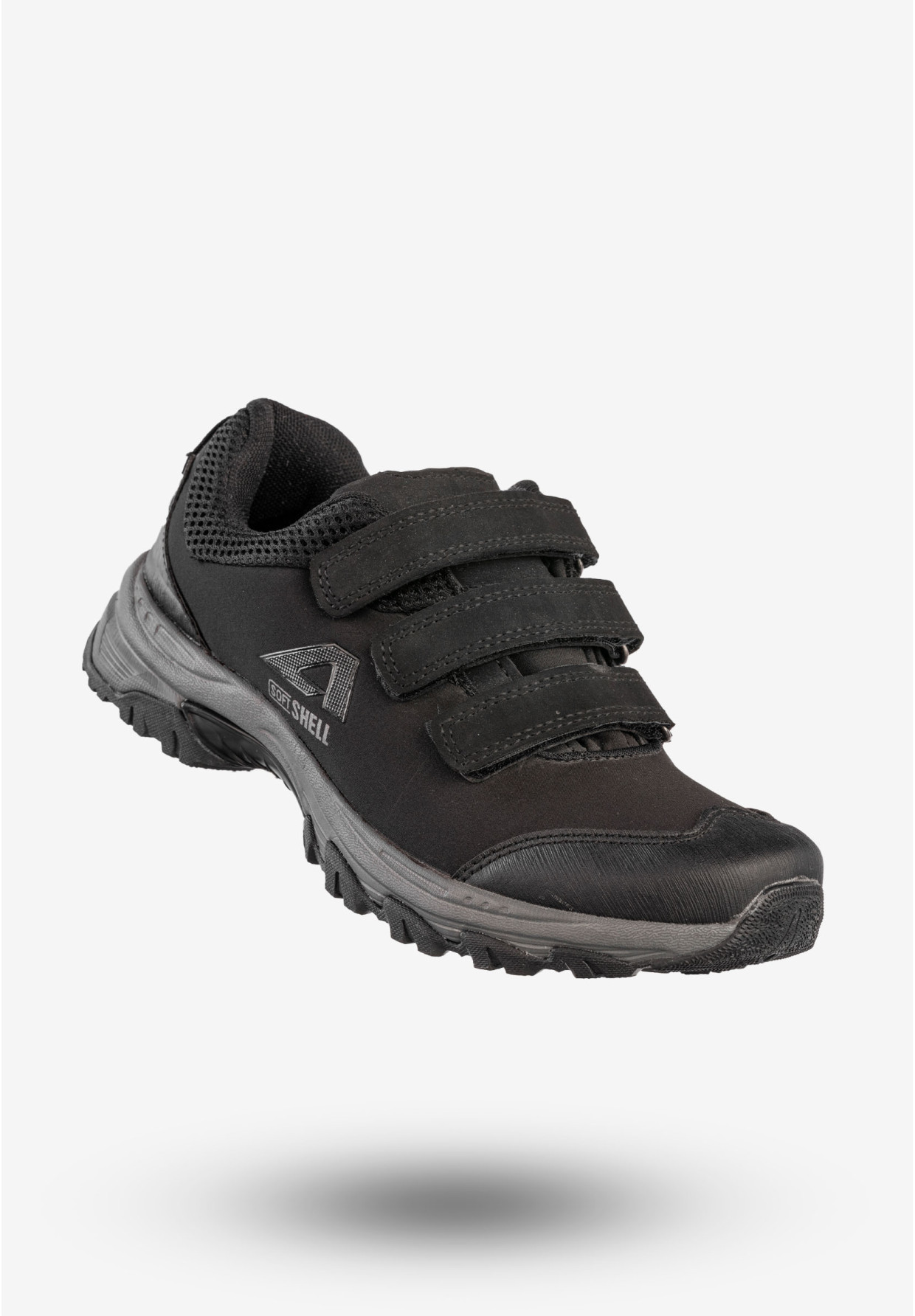 Trekkingi Damskie Na Rzepy Buty W Góry Softshell Czarne American Club WT1802-V