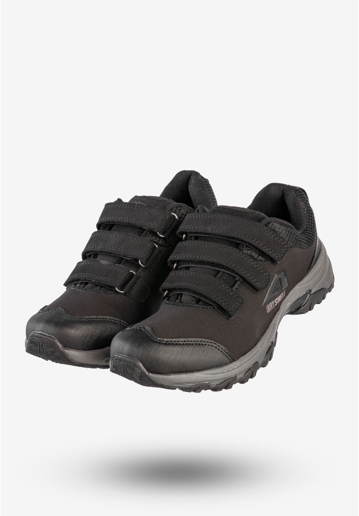 Trekkingi Damskie Na Rzepy Buty W Góry Softshell Czarne American Club WT1802-V